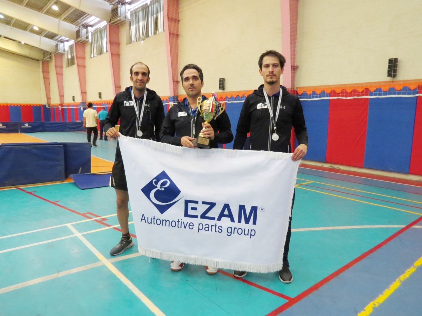 Ezam Table tennis team became the vice champion of workers tournament of Tehran 